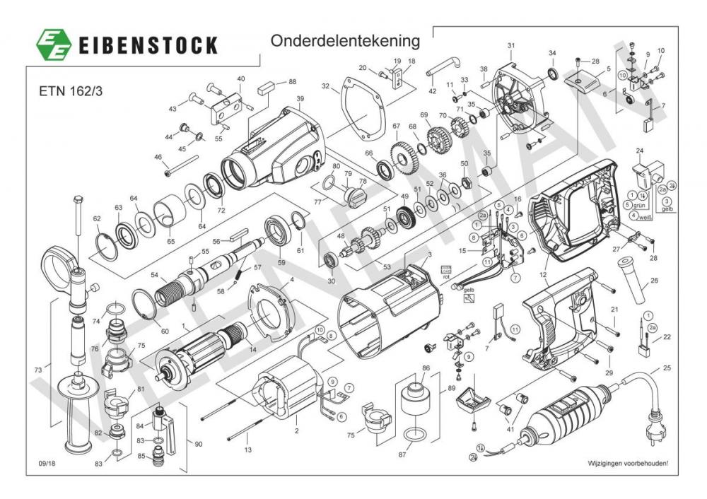 slipkoppeling compleet voor ETN 162/3